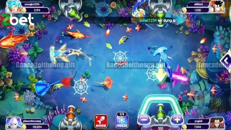 Các Loại Cá Và Giá Trị Điểm trong game bắn cá đổi thưởng 5 Cá boss – Thách thức đỉnh cao